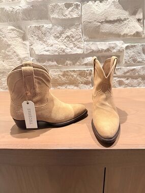 Tecovas Tan Leather Western Boots